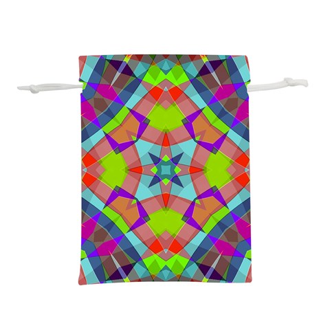 Farbenpracht Kaleidoscope Pattern Lightweight Drawstring Pouch (M) from ArtsNow.com Front