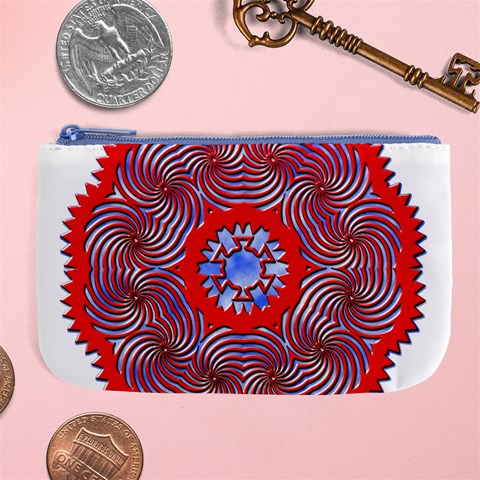 Tile Pattern Background Image Large Coin Purse from ArtsNow.com Front