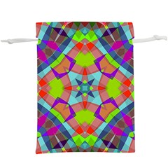 Farbenpracht Kaleidoscope Pattern Lightweight Drawstring Pouch (XL) from ArtsNow.com Front