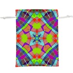 Farbenpracht Kaleidoscope Pattern Lightweight Drawstring Pouch (XL)