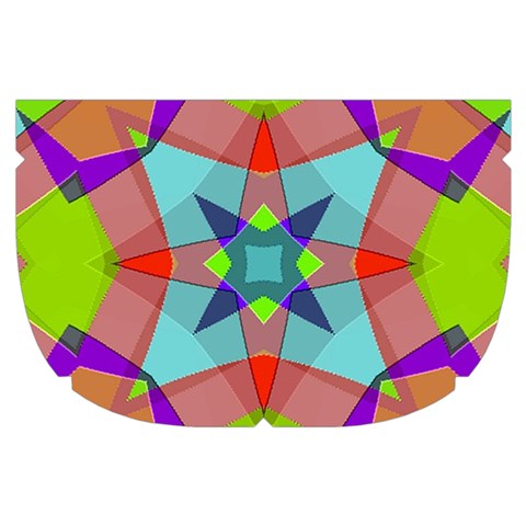 Farbenpracht Kaleidoscope Pattern Make Up Case (Small) from ArtsNow.com Side Left