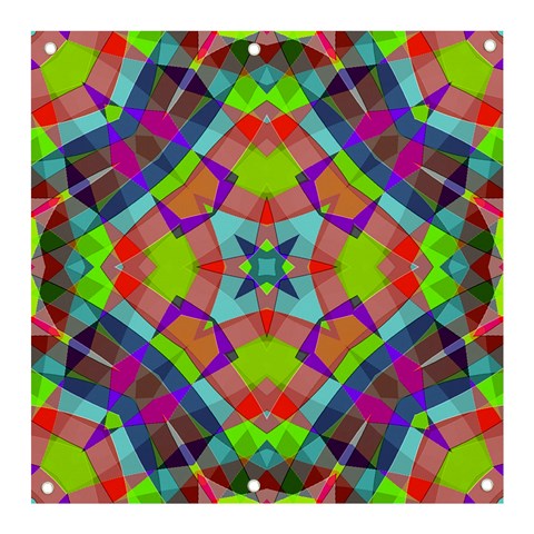 Farbenpracht Kaleidoscope Pattern Banner and Sign 3  x 3  from ArtsNow.com Front