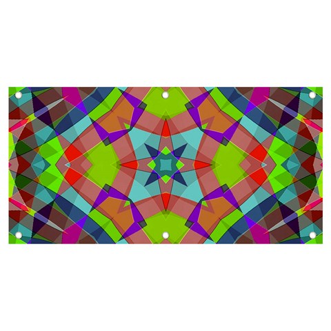 Farbenpracht Kaleidoscope Pattern Banner and Sign 4  x 2  from ArtsNow.com Front