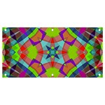Farbenpracht Kaleidoscope Pattern Banner and Sign 4  x 2 