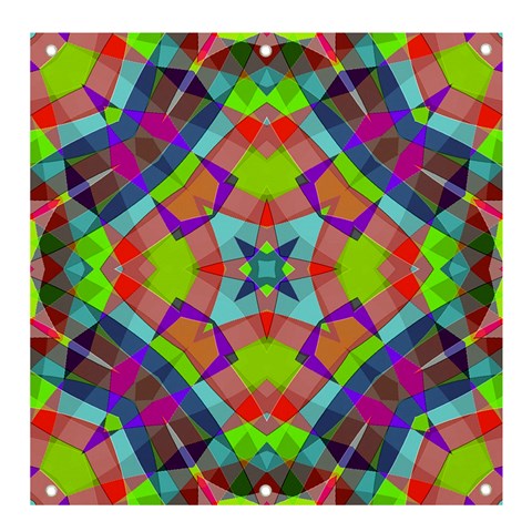 Farbenpracht Kaleidoscope Pattern Banner and Sign 4  x 4  from ArtsNow.com Front
