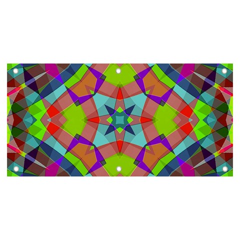 Farbenpracht Kaleidoscope Pattern Banner and Sign 6  x 3  from ArtsNow.com Front