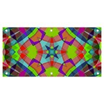 Farbenpracht Kaleidoscope Pattern Banner and Sign 6  x 3 