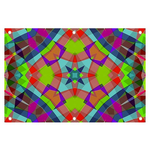 Farbenpracht Kaleidoscope Pattern Banner and Sign 6  x 4  from ArtsNow.com Front