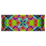 Farbenpracht Kaleidoscope Pattern Banner and Sign 8  x 3 