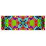 Farbenpracht Kaleidoscope Pattern Banner and Sign 9  x 3 