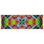 Farbenpracht Kaleidoscope Pattern Banner and Sign 12  x 4 