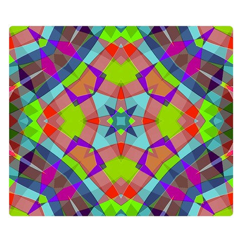 Farbenpracht Kaleidoscope Pattern Premium Plush Fleece Blanket (Small) from ArtsNow.com 50 x40  Blanket Front