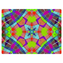 Farbenpracht Kaleidoscope Pattern Two Sides Premium Plush Fleece Blanket (Extra Small) from ArtsNow.com 40 x30  Blanket Back