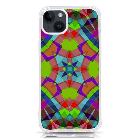 Farbenpracht Kaleidoscope Pattern iPhone 14 Plus TPU UV Print Case from ArtsNow.com Front