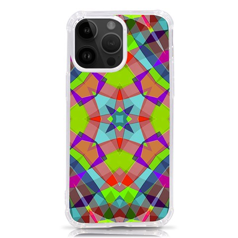 Farbenpracht Kaleidoscope Pattern iPhone 14 Pro Max TPU UV Print Case from ArtsNow.com Front