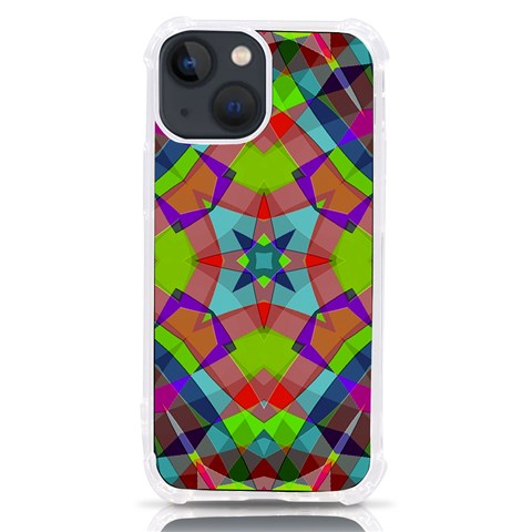 Farbenpracht Kaleidoscope Pattern iPhone 13 mini TPU UV Print Case from ArtsNow.com Front