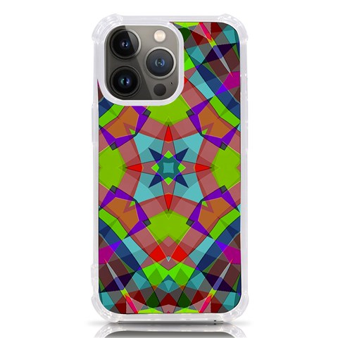 Farbenpracht Kaleidoscope Pattern iPhone 13 Pro TPU UV Print Case from ArtsNow.com Front