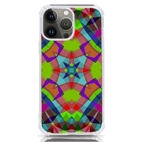Farbenpracht Kaleidoscope Pattern iPhone 13 Pro Max TPU UV Print Case from ArtsNow.com Front