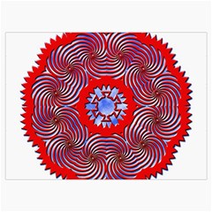 Tile Pattern Background Image Roll Up Canvas Pencil Holder (L) from ArtsNow.com Front