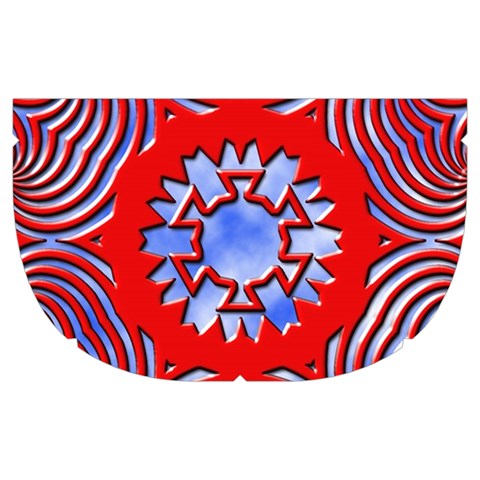 Tile Pattern Background Image Make Up Case (Medium) from ArtsNow.com Side Left