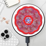 Tile Pattern Background Image Wireless Fast Charger(Black)