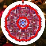 Tile Pattern Background Image UV Print Acrylic Ornament Round