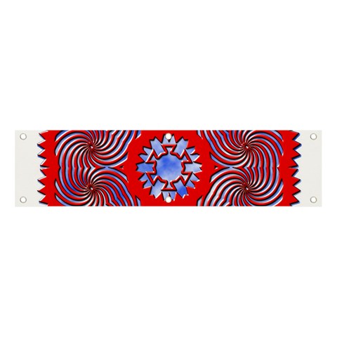 Tile Pattern Background Image Banner and Sign 4  x 1  from ArtsNow.com Front