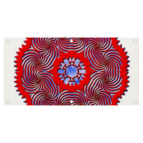Tile Pattern Background Image Banner and Sign 4  x 2  from ArtsNow.com Front