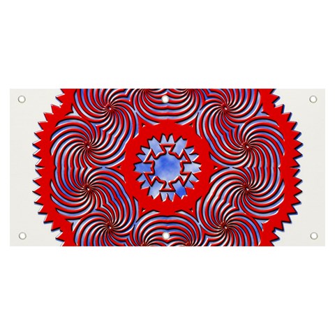 Tile Pattern Background Image Banner and Sign 6  x 3  from ArtsNow.com Front