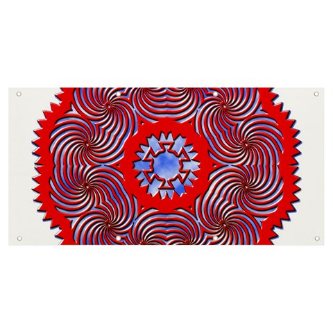 Tile Pattern Background Image Banner and Sign 8  x 4  from ArtsNow.com Front
