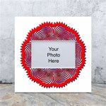 Tile Pattern Background Image White Box Photo Frame 4  x 6 