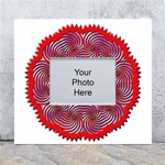 Tile Pattern Background Image White Wall Photo Frame 5  x 7 