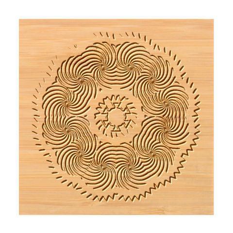 Tile Pattern Background Image Bamboo Coaster Set from ArtsNow.com Coaster 1