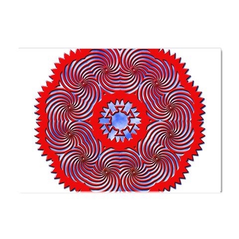 Tile Pattern Background Image Crystal Sticker (A4) from ArtsNow.com Front