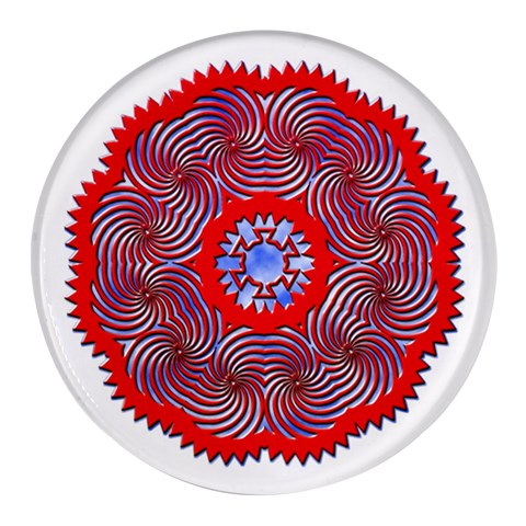 Tile Pattern Background Image Round Glass Fridge Magnet (4 pack) from ArtsNow.com Front