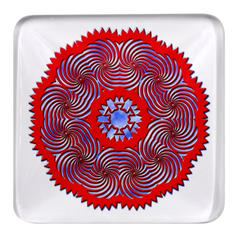 Tile Pattern Background Image Square Glass Fridge Magnet (4 pack) from ArtsNow.com Front