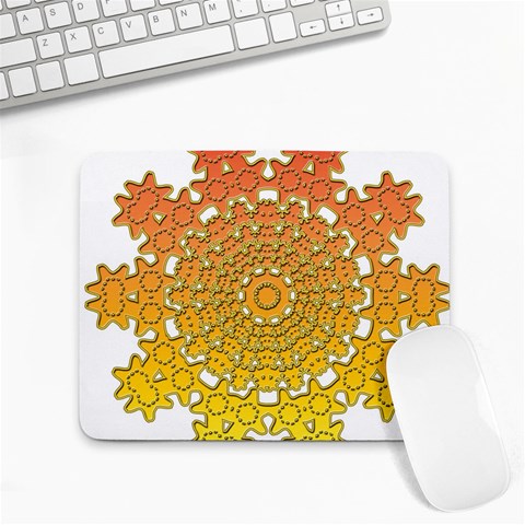 Mandala Background Image Ornament Small Mousepad from ArtsNow.com Front