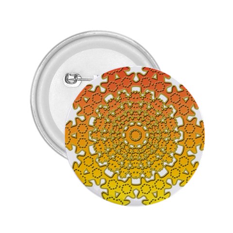 Mandala Background Image Ornament 2.25  Buttons from ArtsNow.com Front
