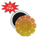 Mandala Background Image Ornament 1.75  Magnets (10 pack) 