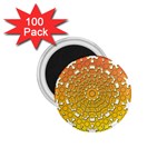 Mandala Background Image Ornament 1.75  Magnets (100 pack) 
