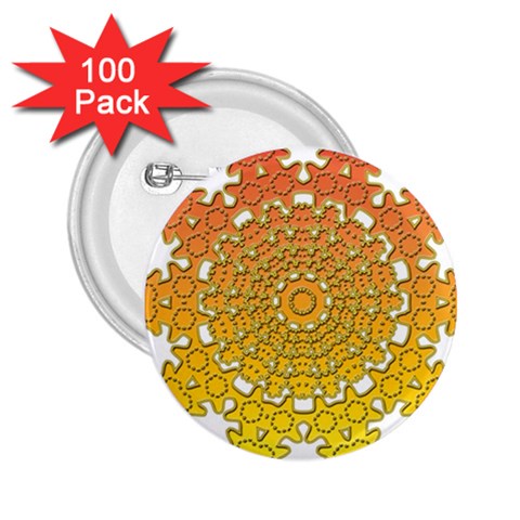 Mandala Background Image Ornament 2.25  Buttons (100 pack)  from ArtsNow.com Front