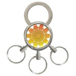 Mandala Background Image Ornament 3-Ring Key Chain