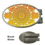 Mandala Background Image Ornament Money Clips (Oval) 