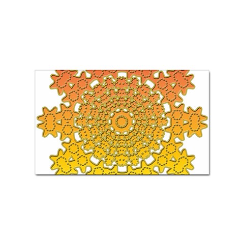 Mandala Background Image Ornament Sticker (Rectangular) from ArtsNow.com Front
