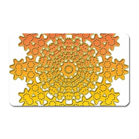 Mandala Background Image Ornament Magnet (Rectangular) from ArtsNow.com Front