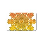 Mandala Background Image Ornament Magnet (Name Card)
