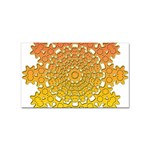 Mandala Background Image Ornament Sticker Rectangular (10 pack)