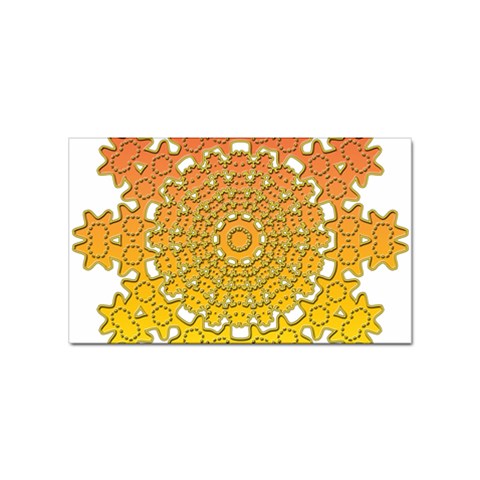 Mandala Background Image Ornament Sticker Rectangular (100 pack) from ArtsNow.com Front