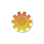 Mandala Background Image Ornament Golf Ball Marker