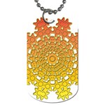 Mandala Background Image Ornament Dog Tag (Two Sides)
